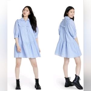 Sandy Liang x Target gingham babydoll puff sleeve Mini Dress